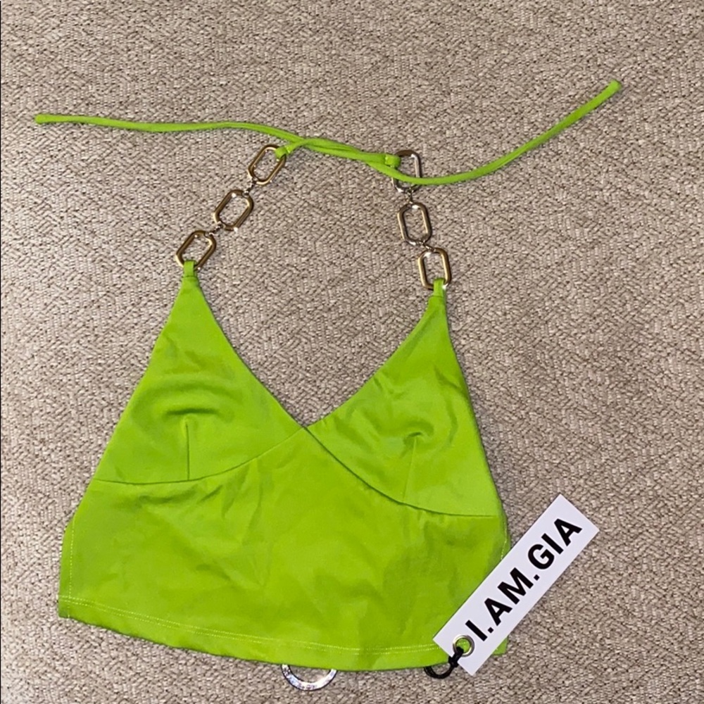 I.AM.GIA Green Sares Top
